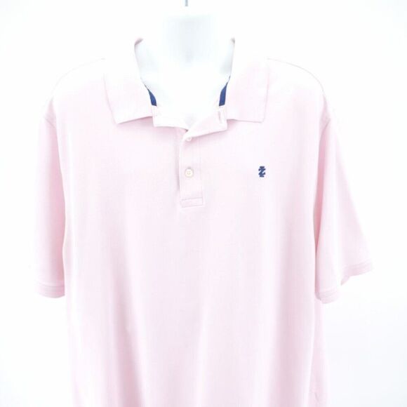 Izod Avantage Performance Tall 3XLT Pink Natural Stretch Polo Shirt Short Sleeve - Picture 1 of 8